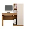 Escrivaninha Office 1 porta 1 gaveta - Cinamomo/Off White