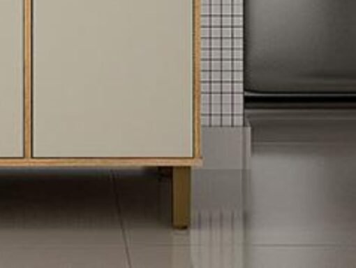 Armário Kit de Cozinha Ametista 5 portas - Cinamomo/Off White - Imagem 3