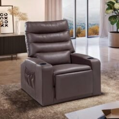 Poltrona do Papai Siena Reclinável - Marrom Courino