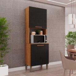 Paneleiro Torre Quente New Valência -  Cinamomo/Preto