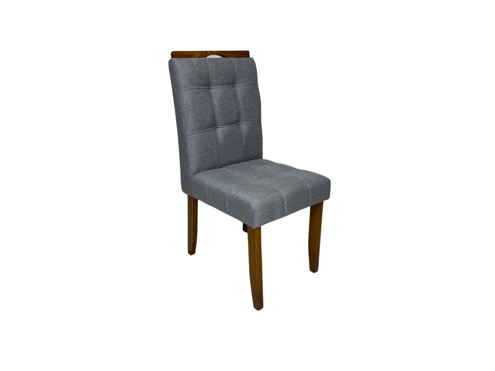 Conjunto Cadeiras Londres 2 unidades - Cinamomo/Linho Cinza - Imagem 2