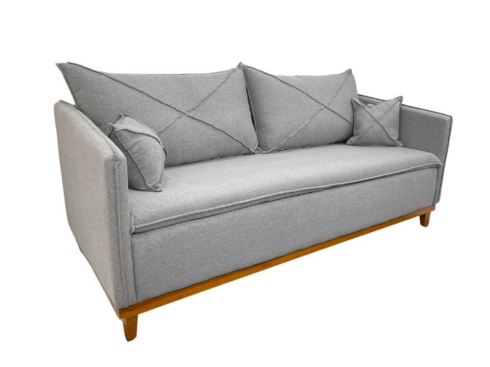 Sofá 2 lugares Lisboa Living 1.80m - Cinza Linho - Imagem 7