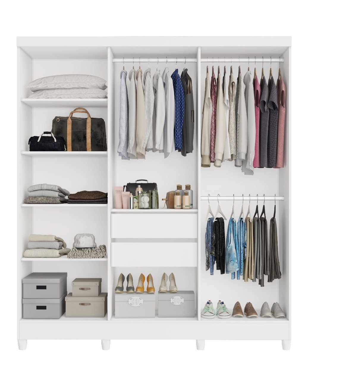 Guarda-Roupa Sergipe 6 Portas - Branco - Imagem 2