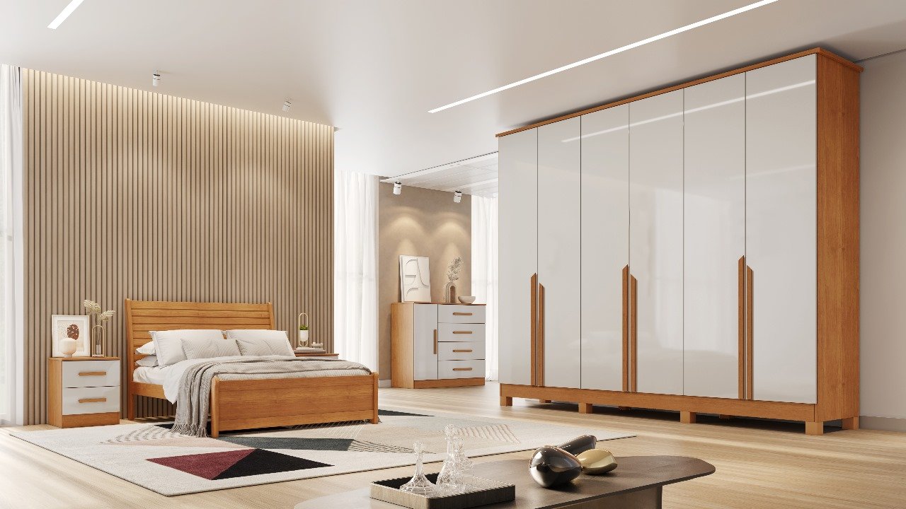 Guarda-Roupa Bianca - Nature/Off White - Imagem 2