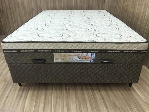 Cama box Baú Golden Light Casal - 138x188x62 - Imagem 6
