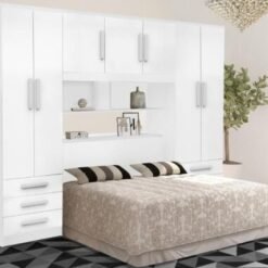 Guarda-Roupa Acoplado México 5 portas + Floripa 2 portas Casal - Branco