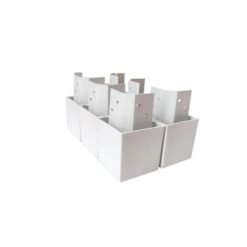 Kit 8 Pés Plástico Gold Branco - Carioca