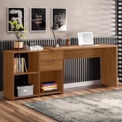 Mesa Office NT 2060 Freijó 2 Gavetas Larg. 2.00m - Notável