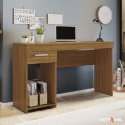 Mesa Office NT 2070 Freijó 1 Gaveta Larg. 1.08m - Notável