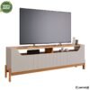 Rack Bancada Moema Larg. 1.85m Off/Cinamomo 100% MDF para TV até 70" - Permóbili